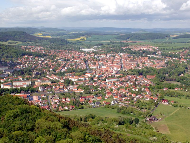 Blick vom Dün-Kreuz auf Heilbad Heiligenstadt