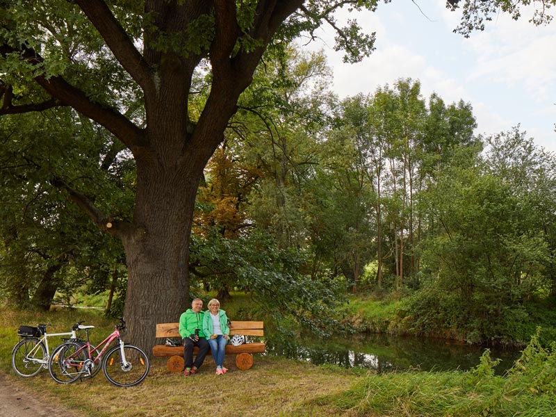 Radler am Unstrut-Radweg | Foto Tino Sieland