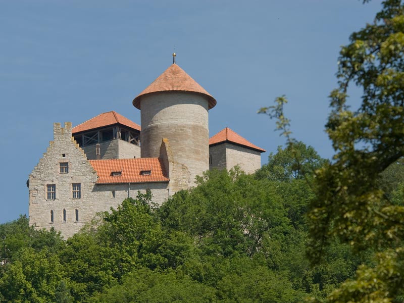 Burg Normannstein in Treffurt hoch über dem Werratal