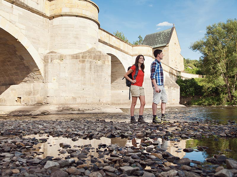 Naturparkweg Leine Werra - Werrabrücke in Creuzburg